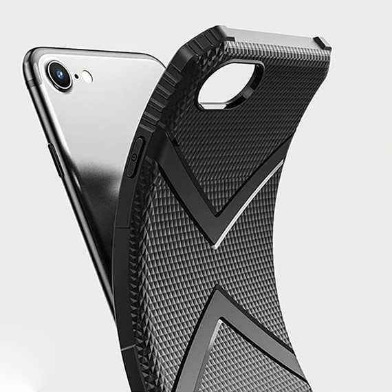 CaseUp Apple iPhone SE 2022 Kılıf Origami Pattern Siyah 2
